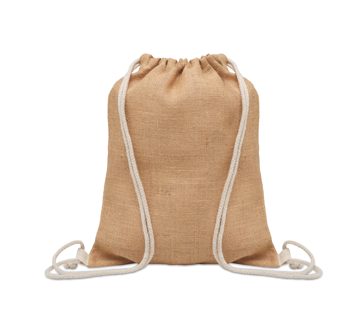 Jute rugzakje met koord Fukuro in beige
