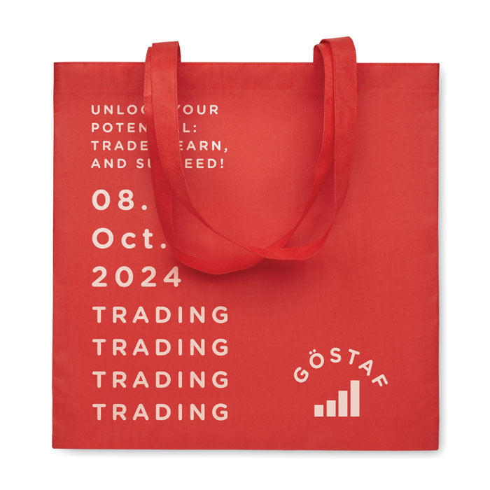 RPET non-woven boodschappentas Kaimani met een bedrukking als voorbeeld