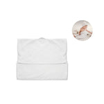 Katoenen babyhanddoek met kap Hugme in wit