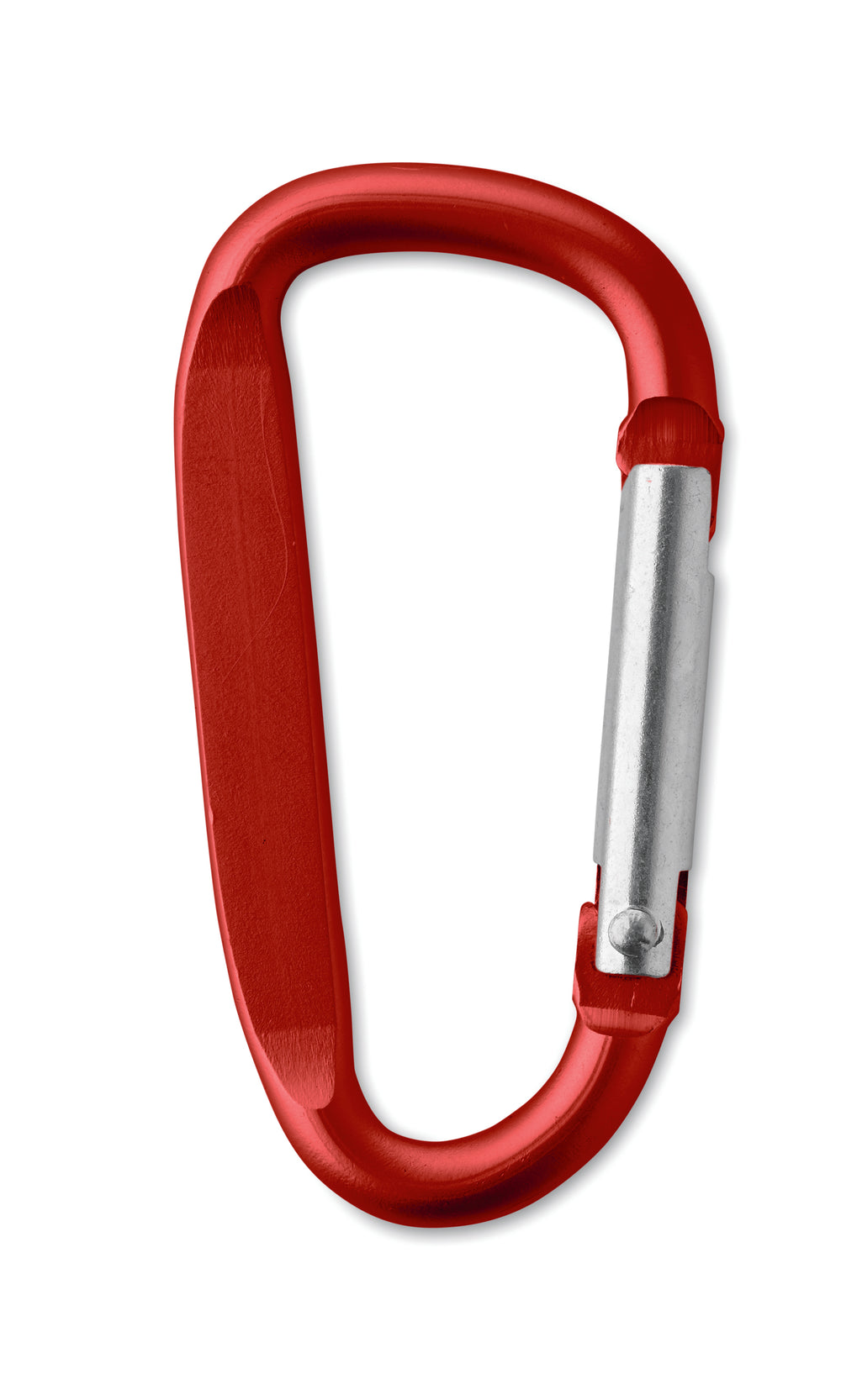 Karabijnhaak van aluminium. Gancho in rood