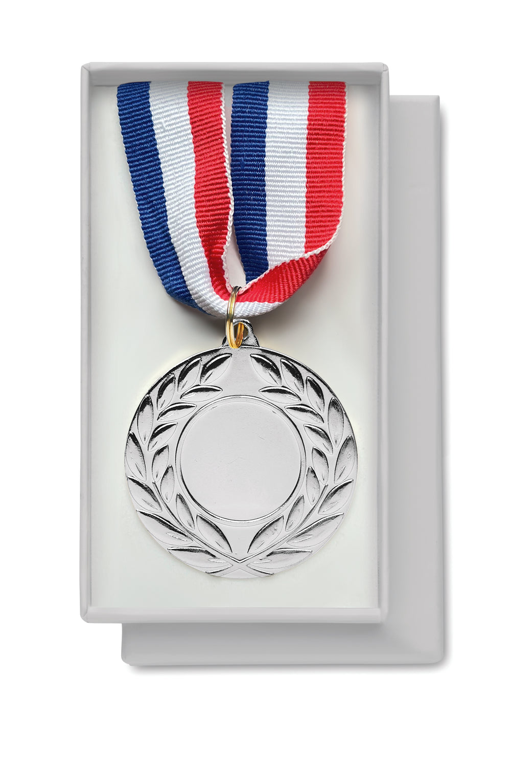 Medaille 5 cm diameter Winner in mat zilver