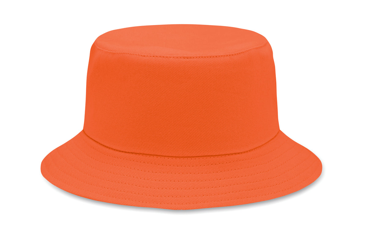 Zonne-vissershoed katoen 260 g Monti in oranje