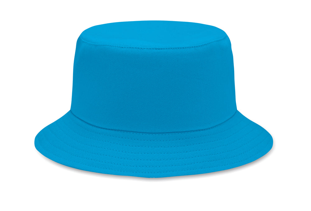 Zonne-vissershoed katoen 260 g Monti in turquoise