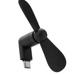 Draagbare USB-ventilator Phan in zwart
