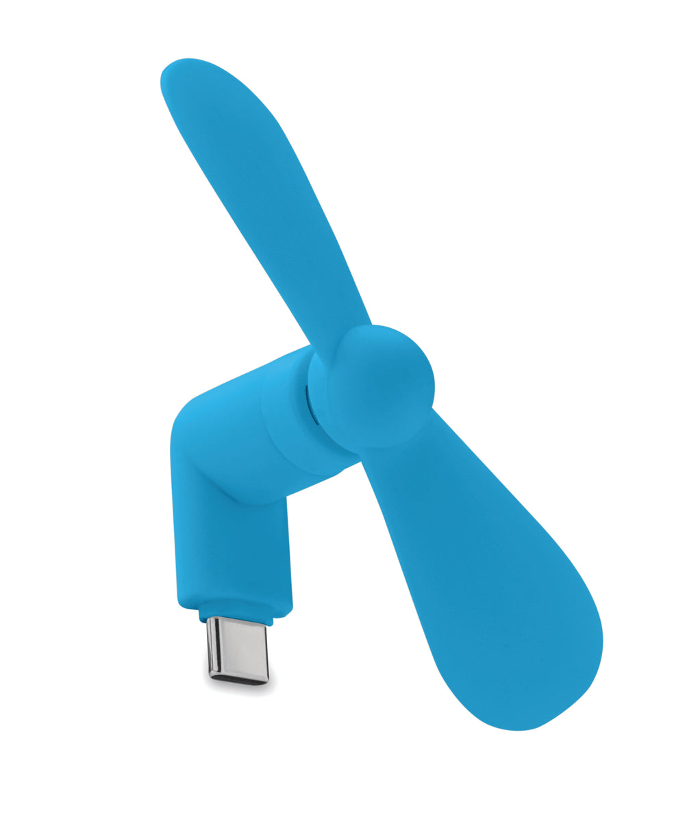 Draagbare USB-ventilator Phan in turquoise
