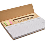 Weekplanner op bureaublad Memweek in beige