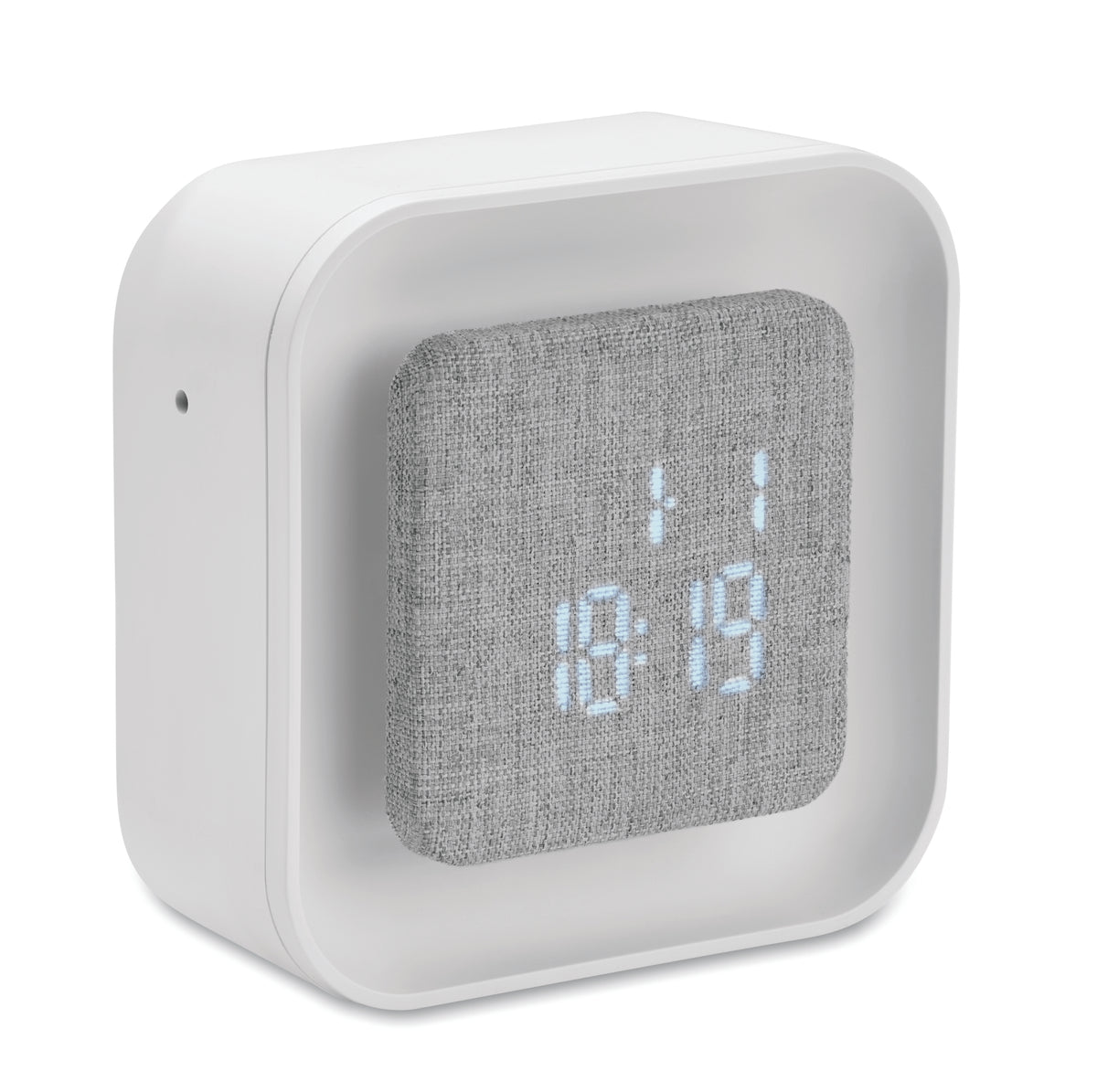 Gerecyclede ABS/PET wekker Luce in wit