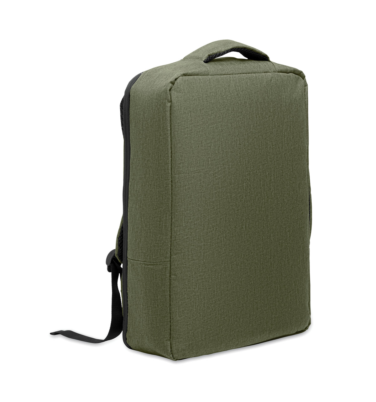Smalle 15 inch laptop rugzak Laugar in legergroen