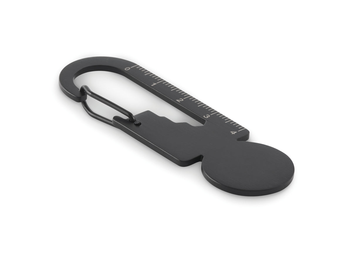 Multifunctionele sleutelhanger Multikey in zwart