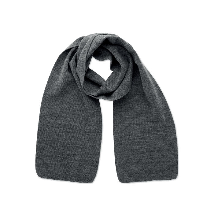 Sjaal van RPET polyester Rafy in wit/zwart