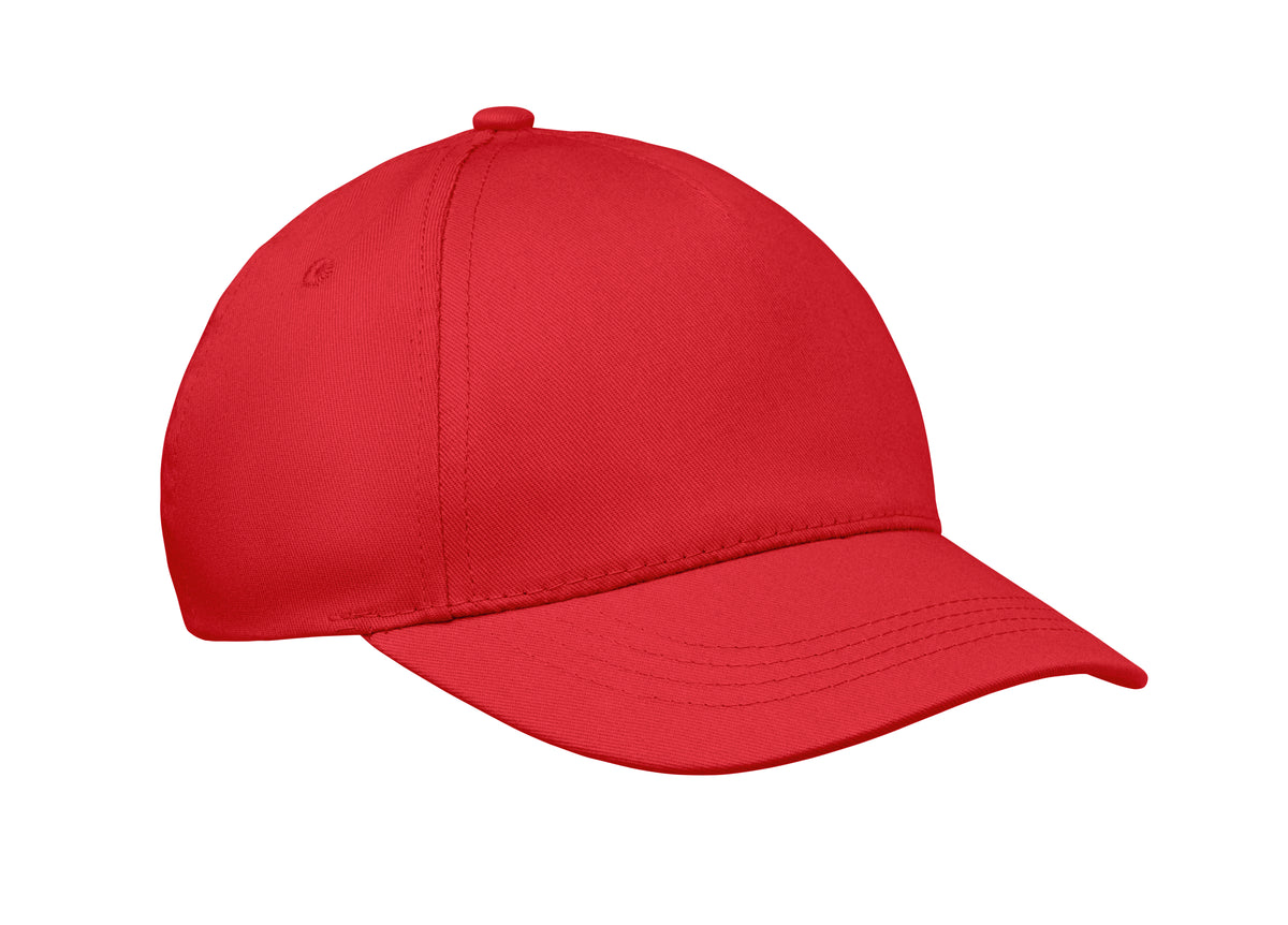 5 panelen kinder baseballpet Buzz Kids in rood