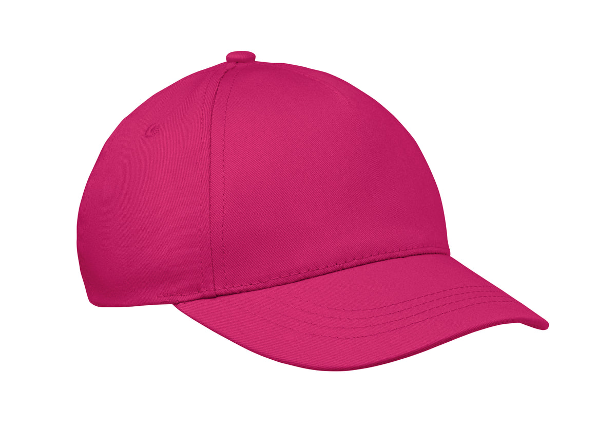 5 panelen kinder baseballpet Buzz Kids in fuchsia