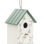 Vogelhuisje van multiplex Greenjay in wit