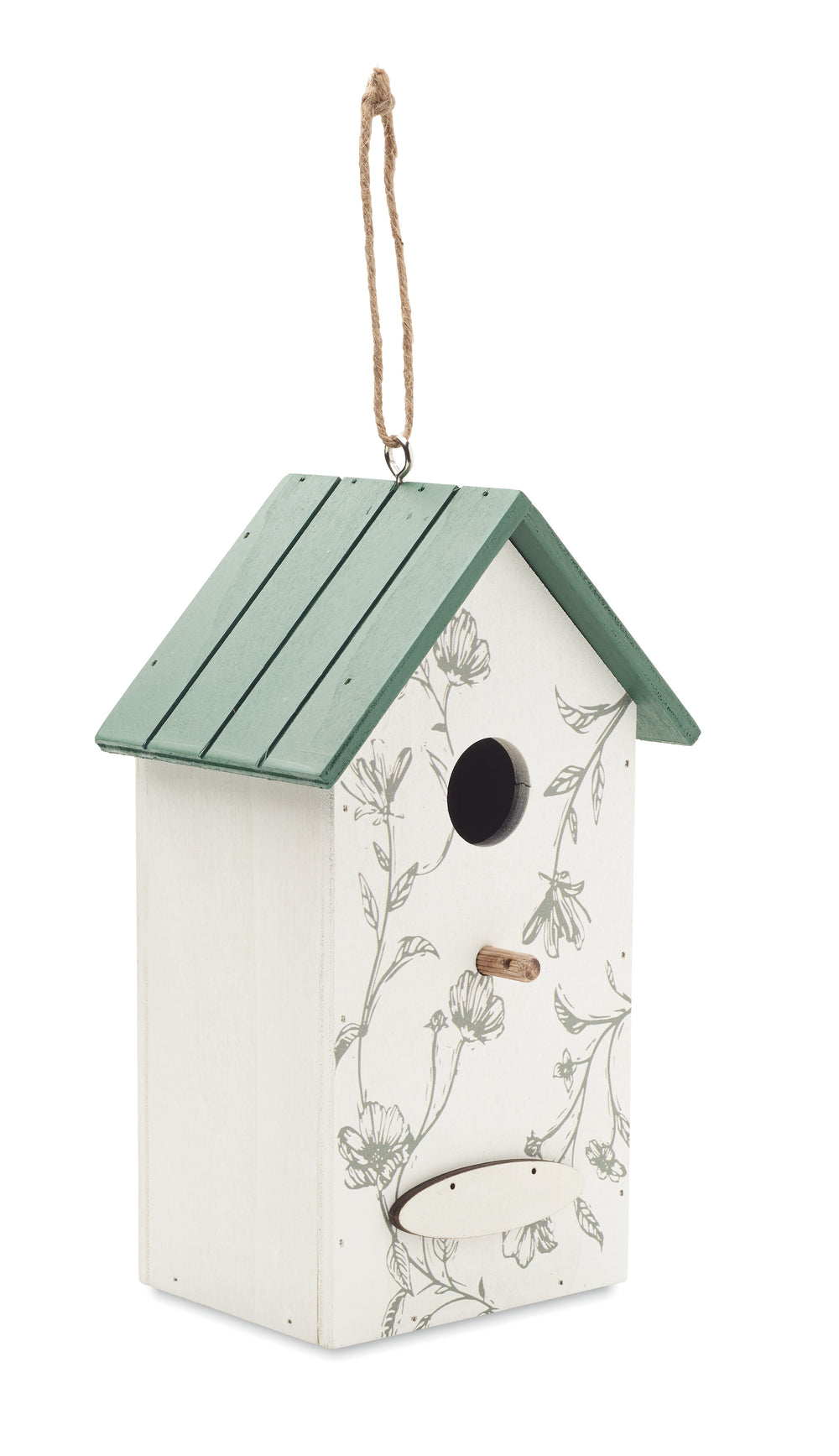 Vogelhuisje van multiplex Greenjay in wit