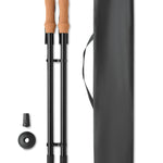 Nordic Walking stokken Nole in zwart