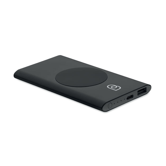 Power bank 5000 mAh 15W Powerplus met een bedrukking als voorbeeld