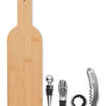 Wijnset in flesvorm Vinovault Set in hout