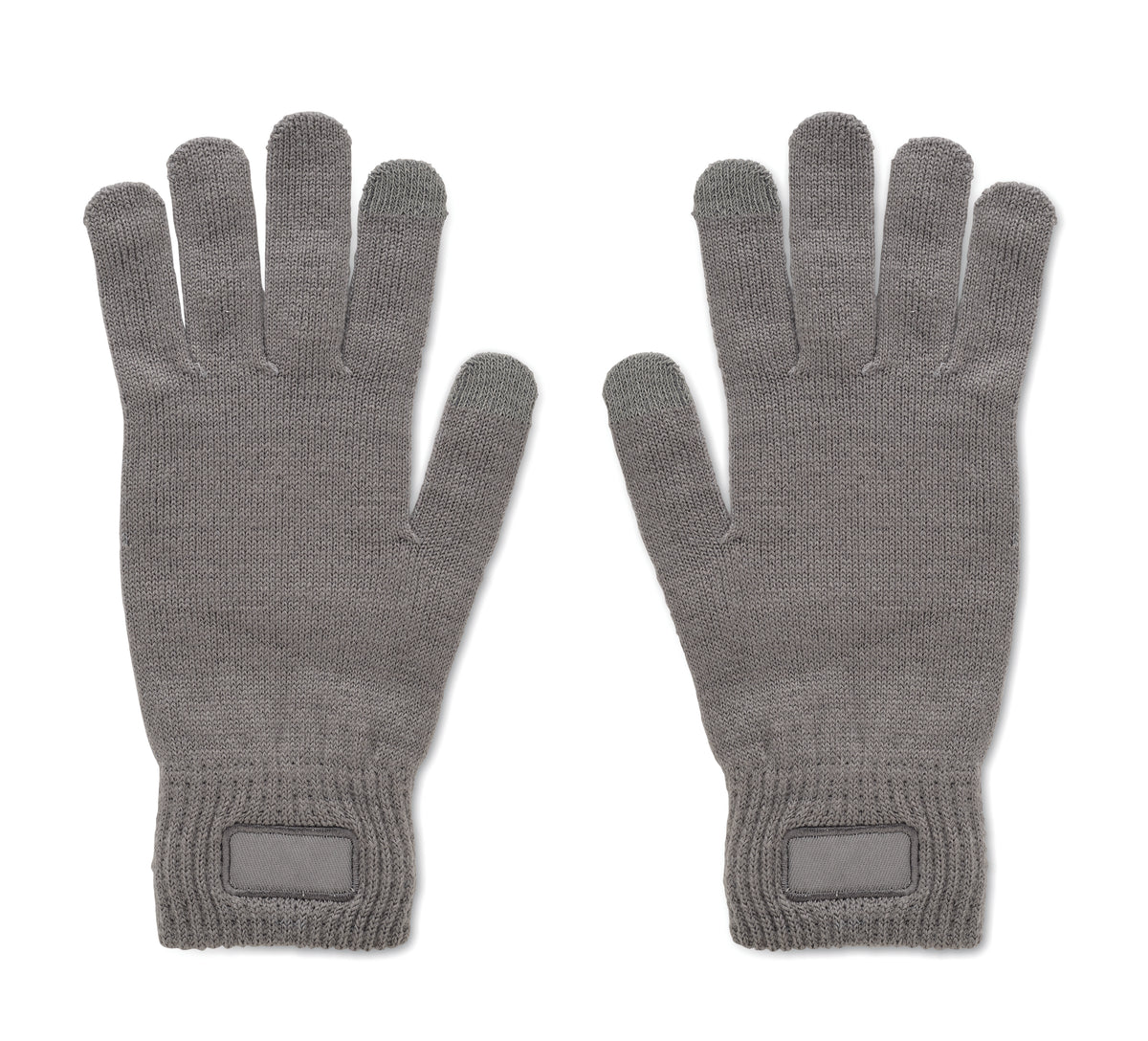 Gebreide handschoenen van RPET Handnit in steengrijs