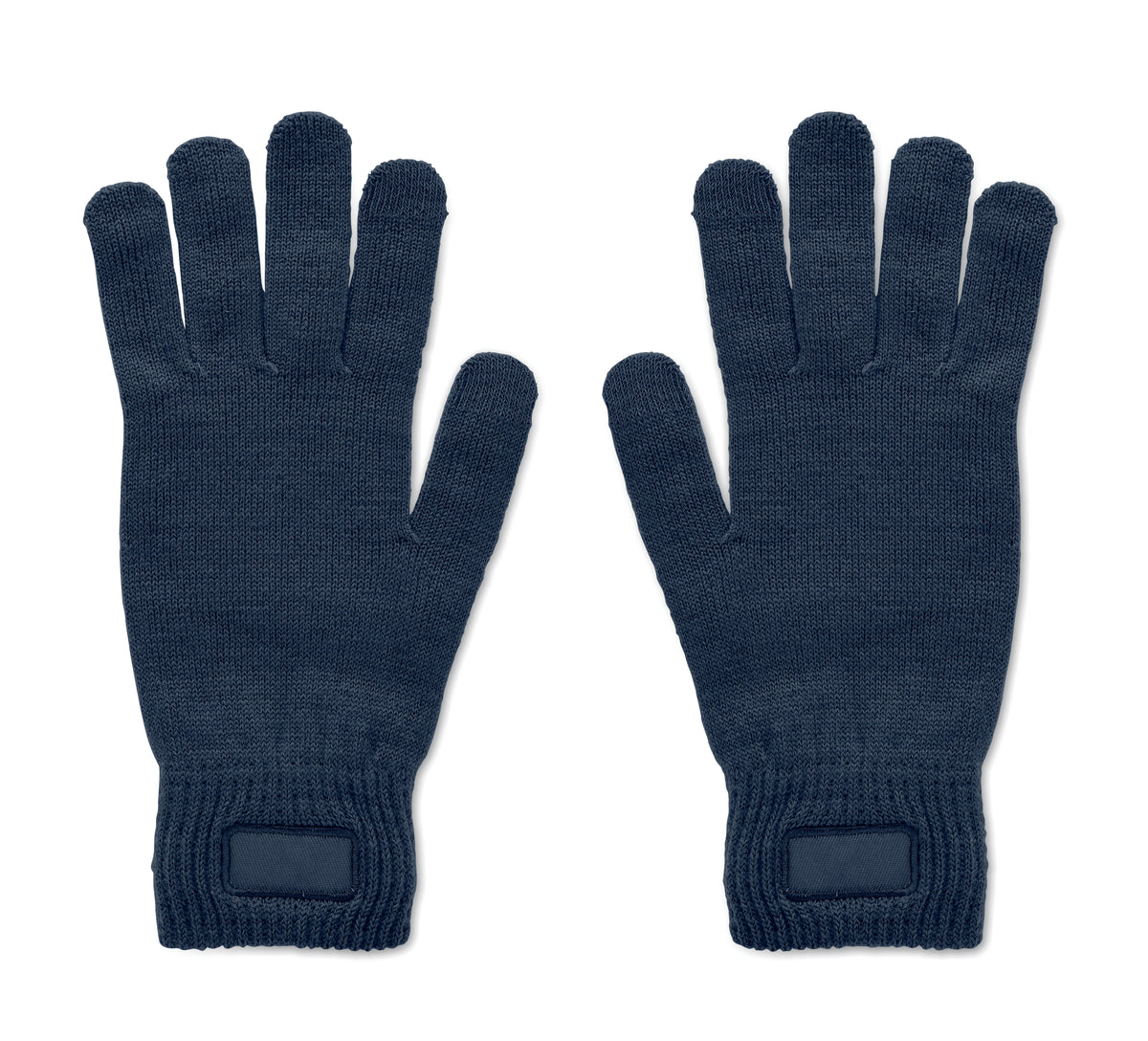 Gebreide handschoenen van RPET Handnit in marineblauw
