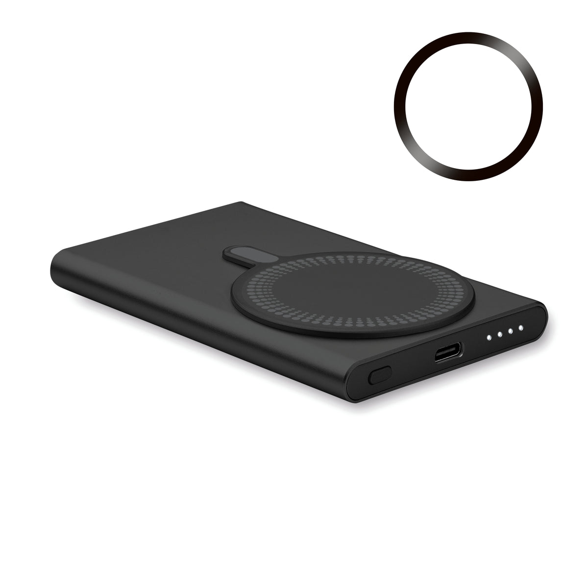 Draadloze oplader powerbank Pawtt in zwart