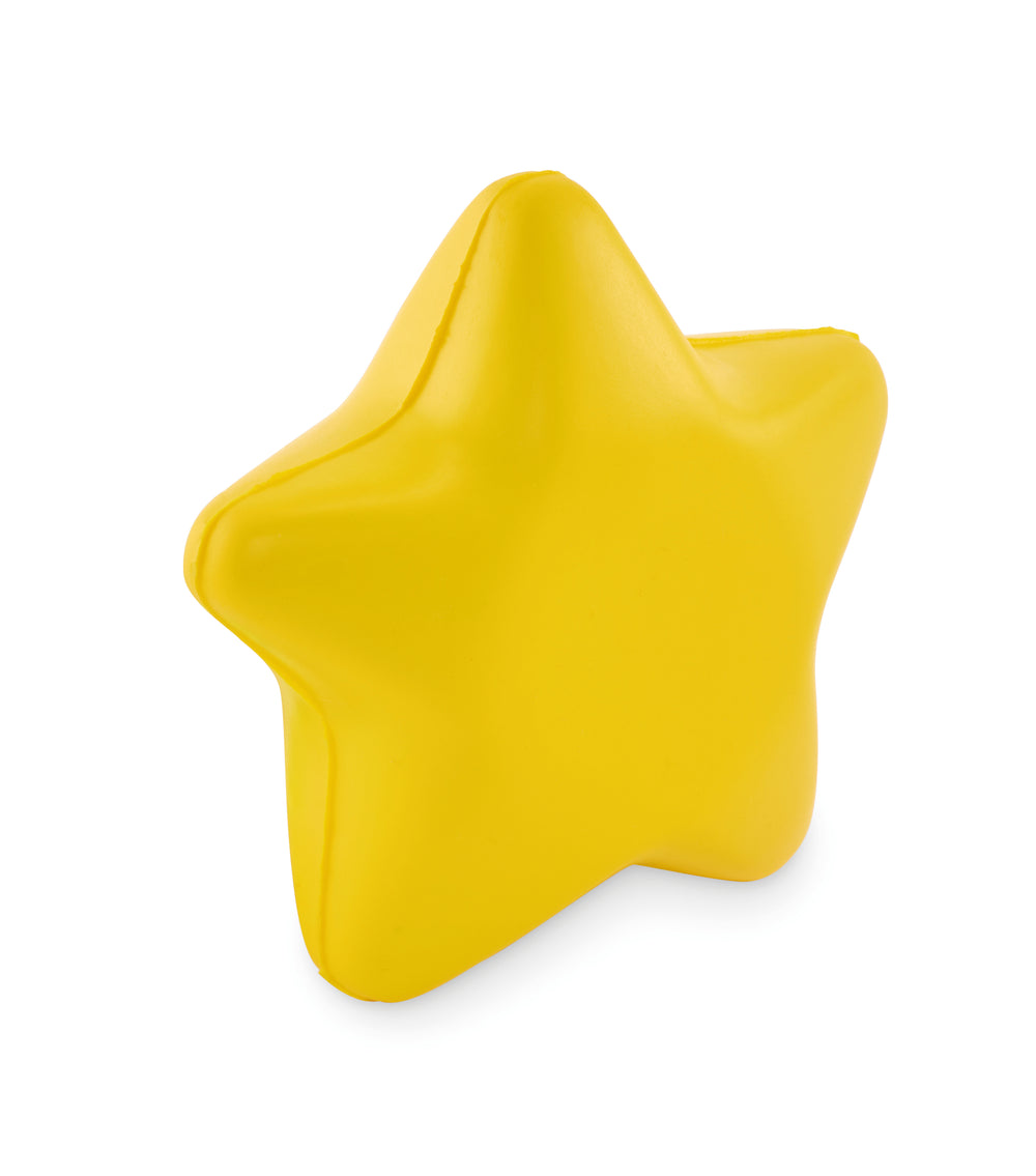 PU anti-stress ster Starly in geel