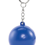 PU balvormige sleutelhanger Cirkely in blauw