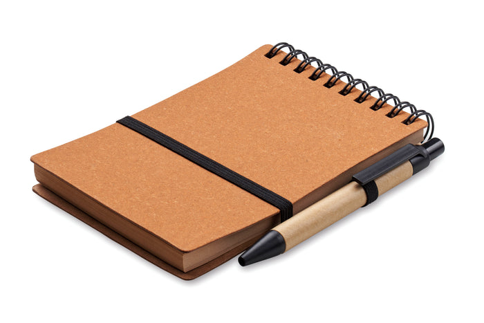 B7 Gerecycled notitieboek met balp bedrukken – Notie