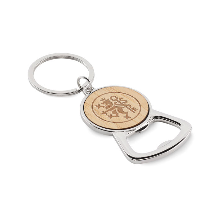 Sleutelhanger flessenopener Keypop met een bedrukking als voorbeeld