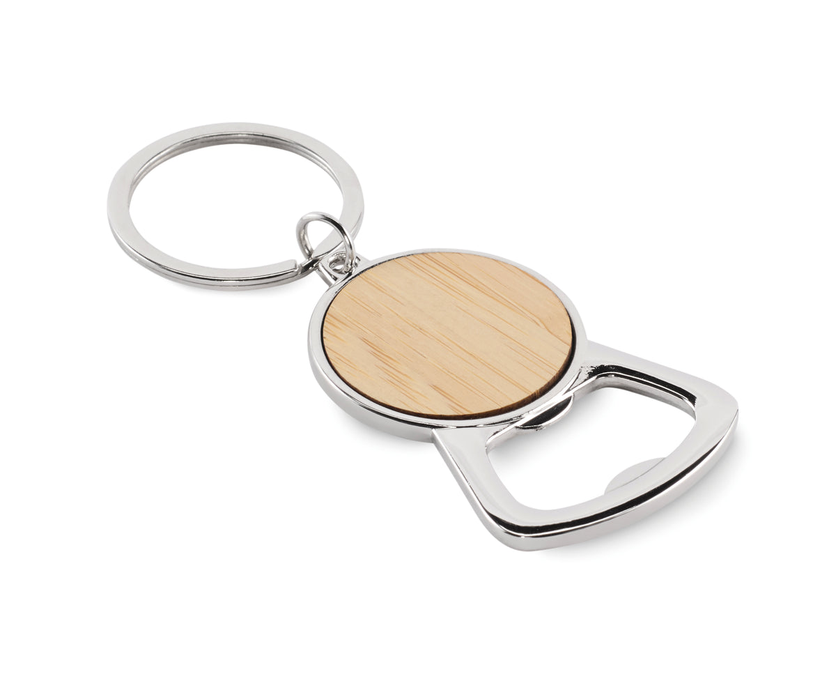 Sleutelhanger flessenopener Keypop in hout