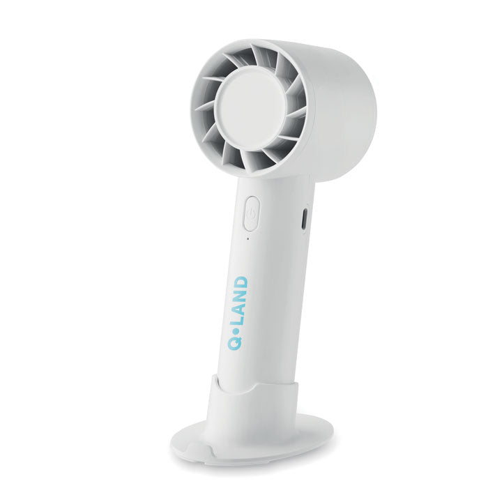 Kleine draagbare ventilator 200 Aire met een bedrukking als voorbeeld