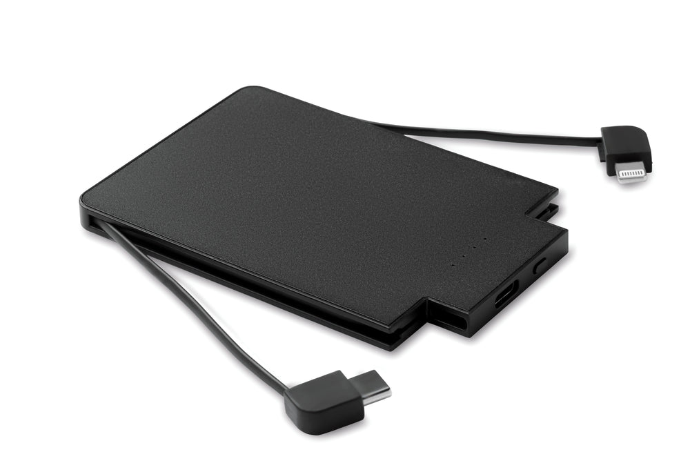 Magnetische powerbank 2500 mAh Slimpo in zwart