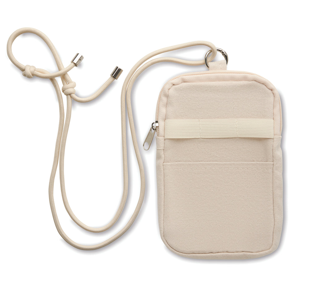 Cross body smartphone tas Mobibolsa in beige