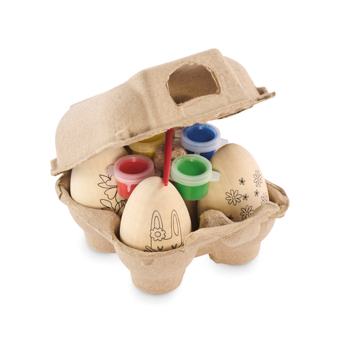 Houten eieren schilderset bedrukken – Eiset