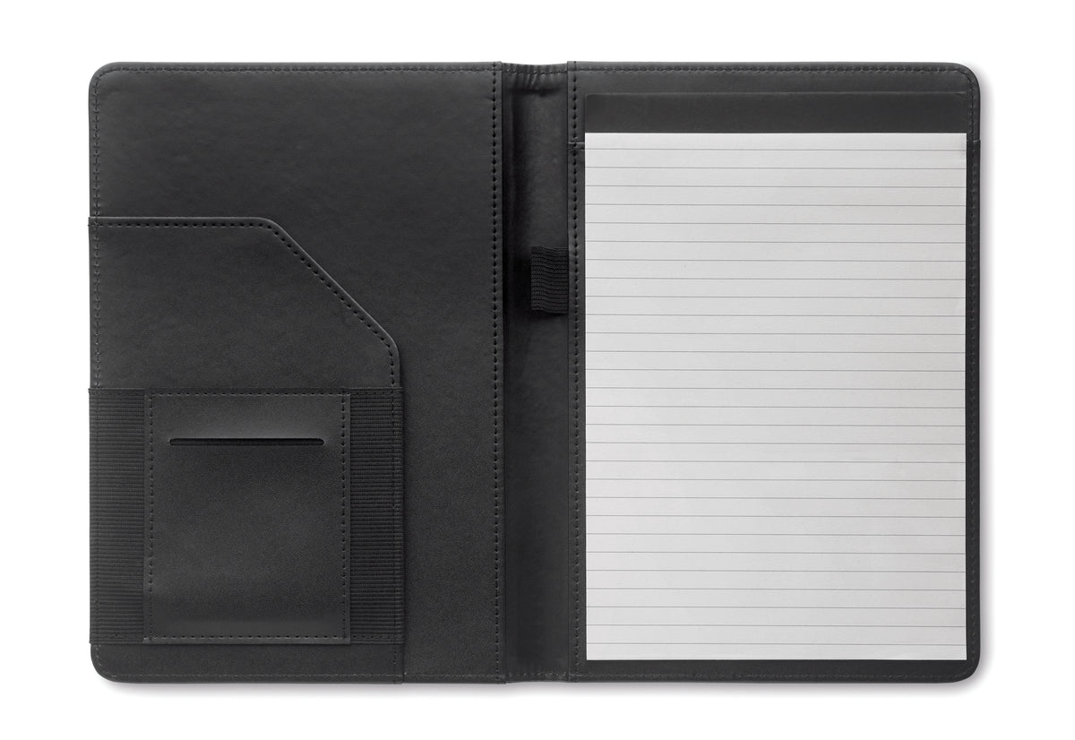 A5 map 300D RPET Folio in zwart