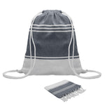 Hamam handdoek trekkoord tas s Hamma in blauw