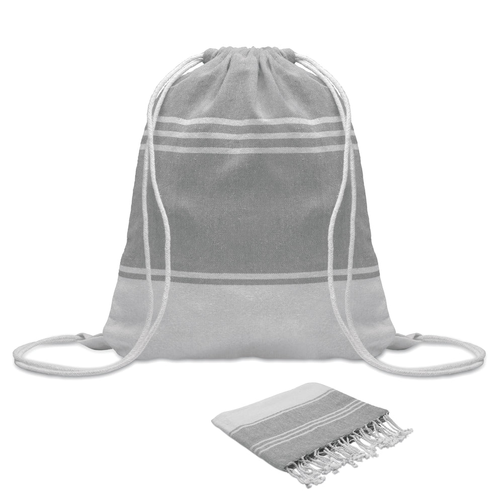 Hamam handdoek trekkoord tas s Hamma in grijs