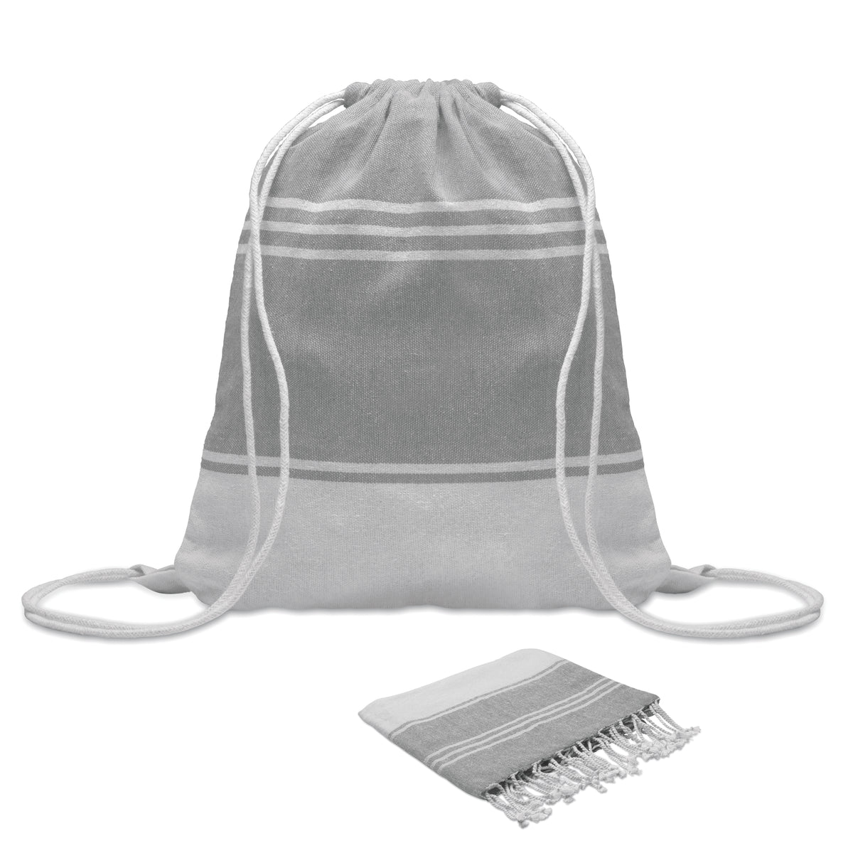 Hamam handdoek trekkoord tas s Hamma in grijs