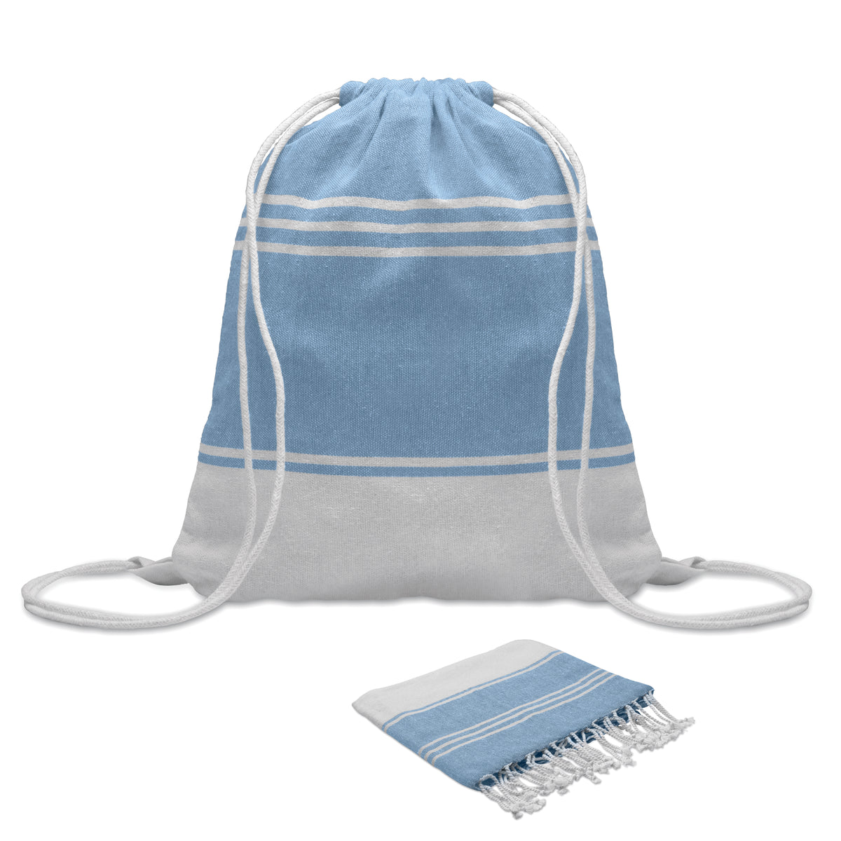 Hamam handdoek trekkoord tas s Hamma in turquoise