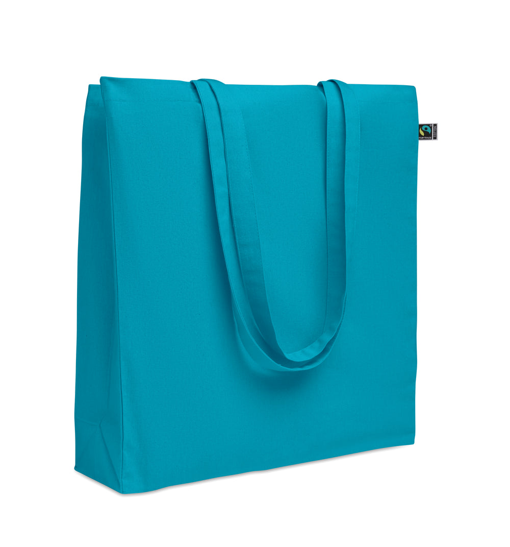 Fairtrade boodschappentas 180 g Osole++ Colour in turquoise