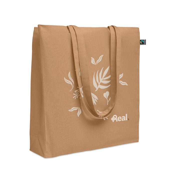 Fairtrade boodschappentas 180 g Osole++ Colour met een bedrukking als voorbeeld