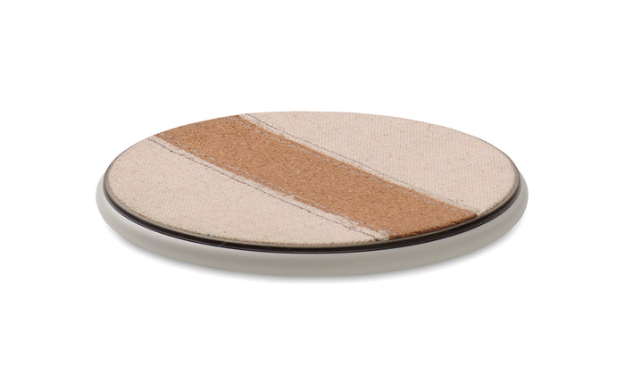 Draadloze oplader van kurk 15W bedrukken – Cortless