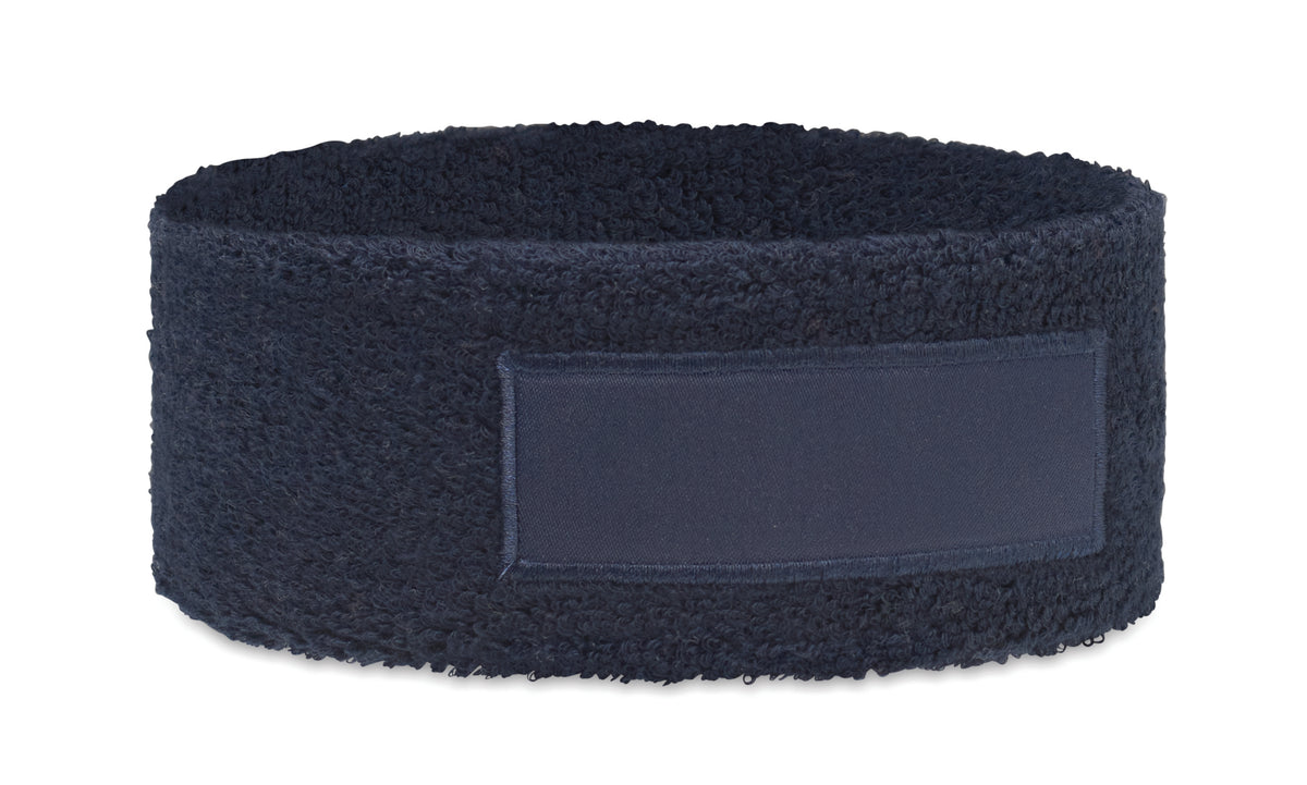Hoofdband van polykatoen Atama in marineblauw