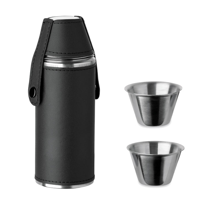 Heupfles met shot cups bedrukken – Cocoon