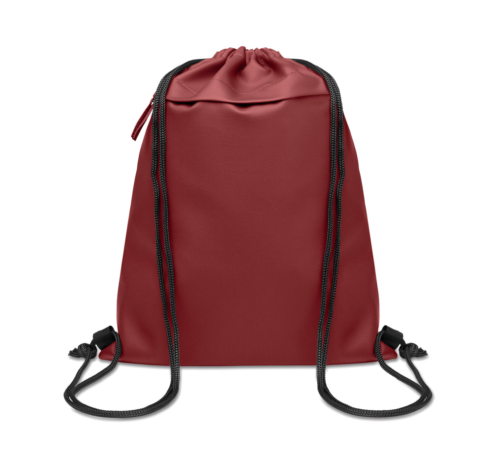 Trekkoordtas van 600D RPET Bangkok Bag in bordeaux