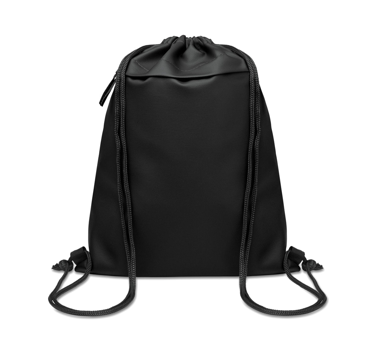 Trekkoordtas van 600D RPET Bangkok Bag in zwart