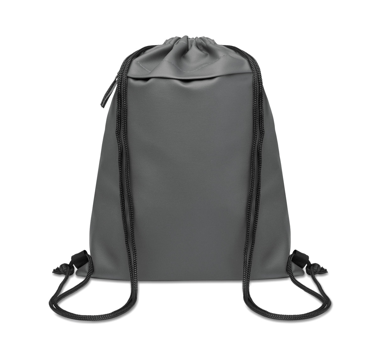 Trekkoordtas van 600D RPET Bangkok Bag in steengrijs