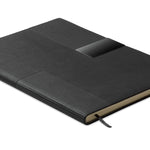 A5 PU notitieboek Treze in zwart