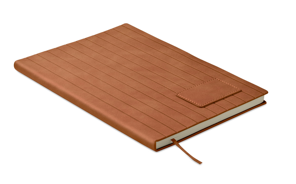 A5 notitieboek in smokey PU Tintray in bruin