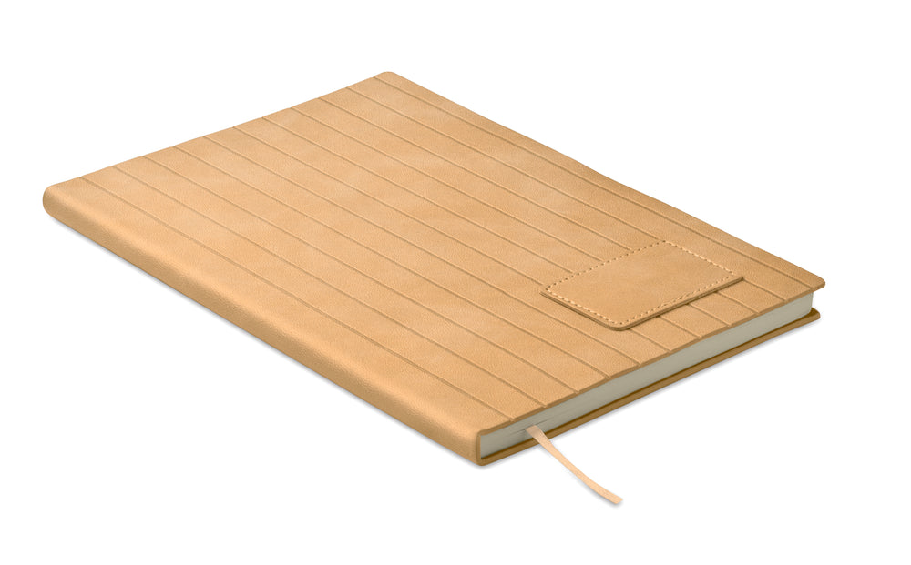 A5 notitieboek in smokey PU Tintray in beige