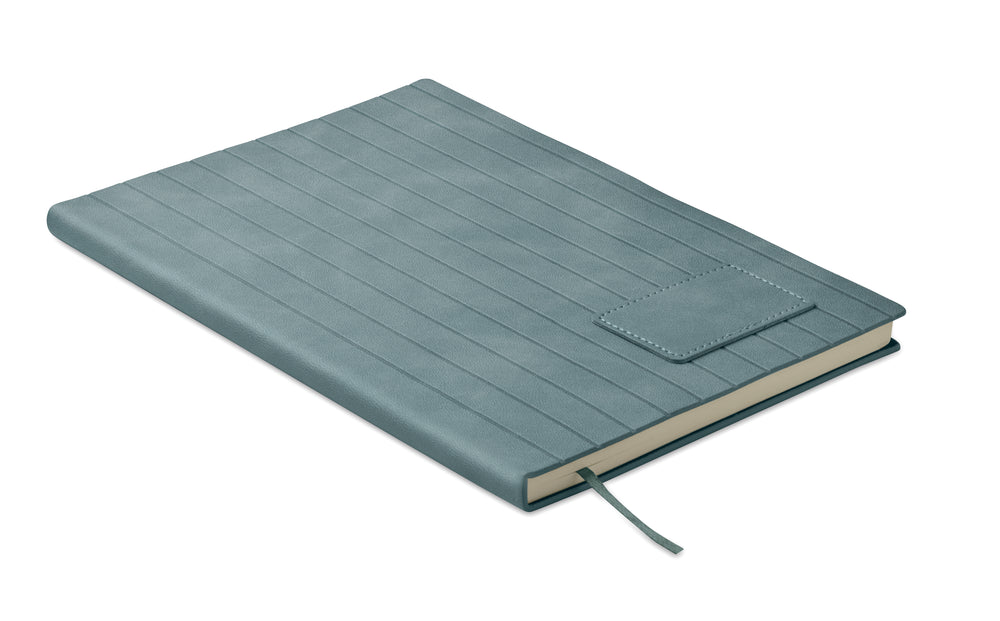 A5 notitieboek in smokey PU Tintray in petrol